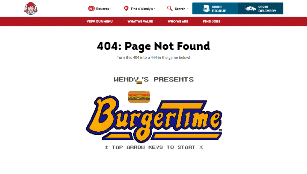 Wendy's 404